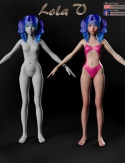 Lola V Anime Morph for Genesis 9