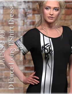 Diverse for D-Force Long Tshirt Dress