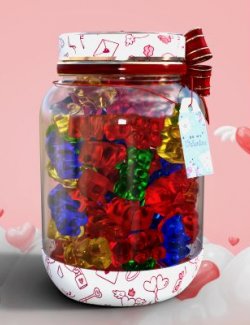 Gummy Bear Candy Jar