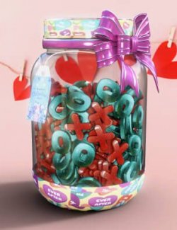 XOXO Hugs & Kisses Candy Jar