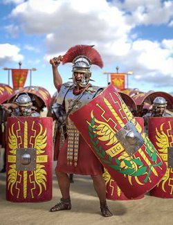 Roman Legionary Outfit Poses Add-on