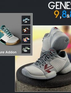 Slide3D RS2 Sneakers G9, G8, G8.1 and Texture Addon