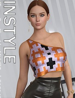 InStyle- dForce One Shoulder Midriff Tank G8G8.1F