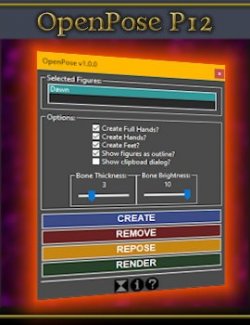 OpenPose for Poser 12