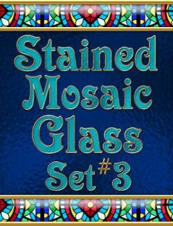 Stained Mosaic Glass Set #3 PS Layer Styles