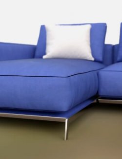 AQ3 Blue Sofa