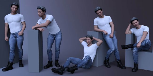 1 cdi cool poses for genesis 9 masculine
