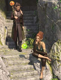 Staves of Magic Poses for Genesis 8 and 8.1