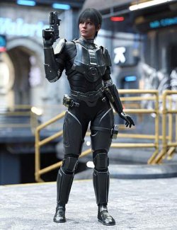 Futuristic Guardian Outfit for Genesis 9