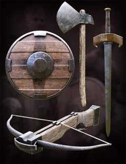 M3D Fantasy Weapons and Poses for Genesis 8 and 8.1 Males and Females