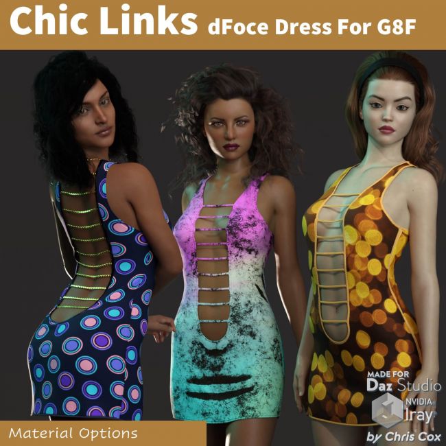 Daz Studio 3D dForce Futuristic Dress