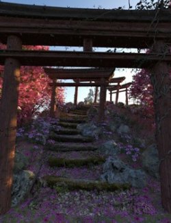 3D Scenery: Torii Path