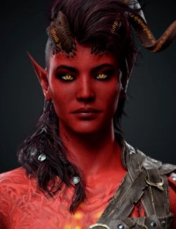 Zariel Tiefling for Genesis 8 and 8.1 Female