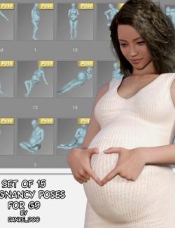 Set of 15 Pregnancy Poses for G9