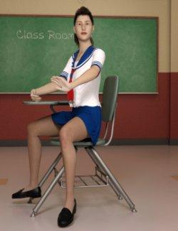 School Uniform for Genesis 8 and 8.1 Females