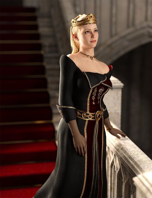 dForce Fantasy Queen Outfit for Genesis 8, 8.1 and 9 Females