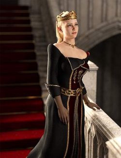 dForce Fantasy Queen Outfit for Genesis 8, 8.1 and 9 Females