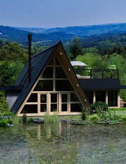 Scandinavian Style A-Frame House