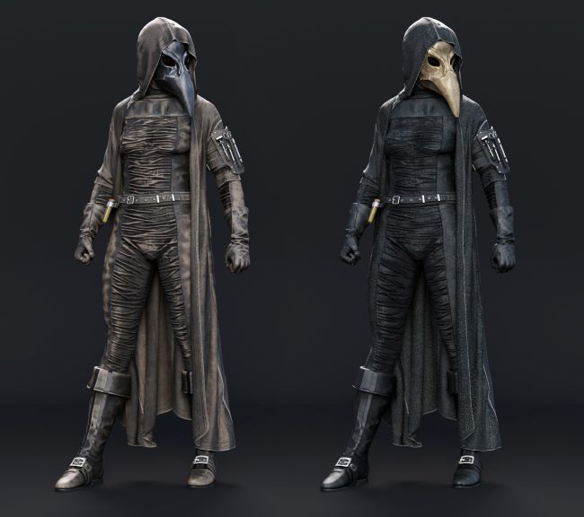 dForce Fantasy Plague Doctor Texture Add-On | 3d Models for Daz Studio ...