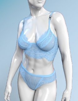 XF Lace High Waist Lingerie for Genesis 9