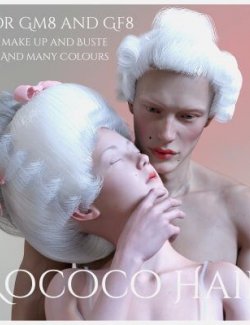 Rococo Hair for Genesis 8