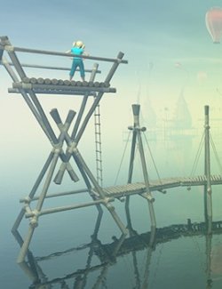 Pyramid bridges set for Daz Studio