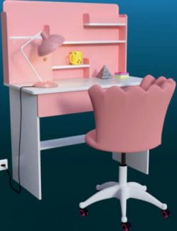 Pink Writing Desk for Lil' Ladies