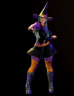 Happy Halloween- Free- Witchy dForce Outfit for G8F