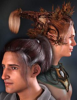 Tree Hair for Genesis 8 Male and Genesis 8.1 Male