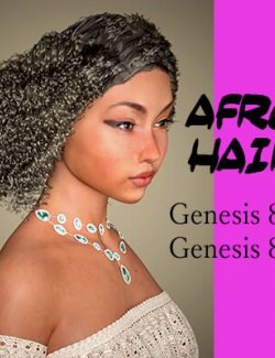 Afro Hair for Genesis 8 Female