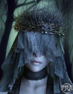 Prae-Dark Crown Headdress for G8 G9 Daz