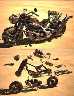 XI Modular Post Apocalyptic Motorcycle Savage