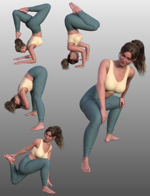 bow pose yoga, 3D - Arthub.ai