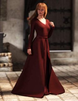 dForce Medieval Basic Dress for Genesis 9