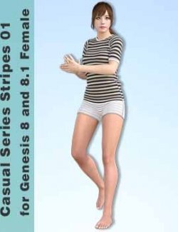 Casual Series Stripes 01 for Genesis 8 and 8.1 Female