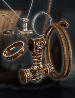 Viking Jewellery for Genesis 9 and 8