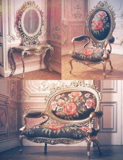 Rococo Revival Furniture Textures