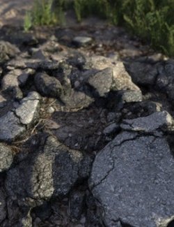 3D Scenery: Deserted Concrete Yard