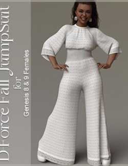 D-Force Fall JumpSuit for Genesis 8 and 9 Females