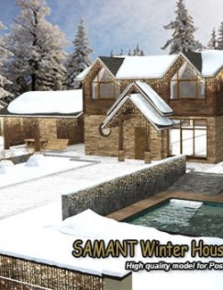 SAMANT Winter House for Poser