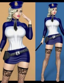 Hooters Black Version Outfit G8F/G8.1F - Daz Content by matteoio