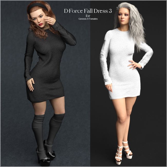 D-Force Fall Dress 3 for G8F and G8.1F
