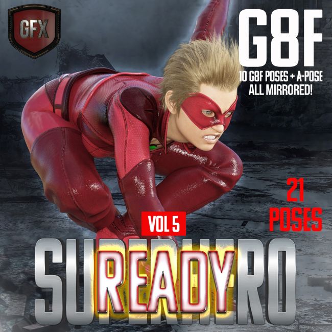 Click here to see preview images for "SuperHero Ready for G8F Volume 5" SuperHero Ready for G8F Volume 5