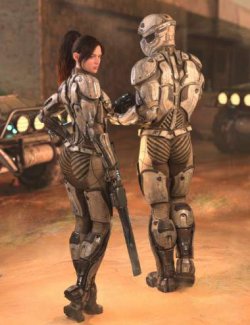 ZK Brau Sci-Fi Armor for Genesis 9 Textures