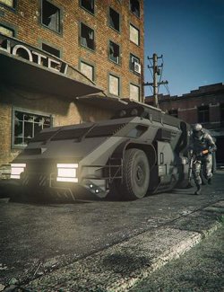 Sci-fi Military Truck