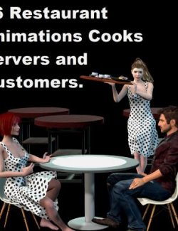 23 Restaurant Animations for Genesis 8-8.1