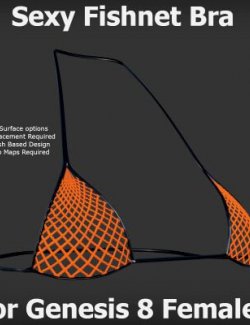 Sexy Fishnet Bra for Genesis 8 Females