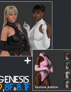 Slide3D Bodysuit and Gloves G9, G8F, G8.1F and Texture Addon