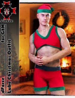 JMR dForce Luke Christmas Outfit for G8M