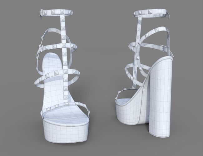 Abby Platform Heels for Genesis 9 and 8 Female | 3d Models for Daz ...